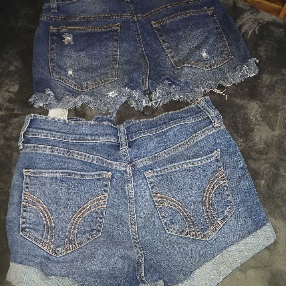 Stylish Blue Denim Women Shorts Almost FAMOUS AND Hollister